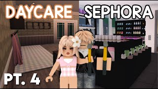 BUILDING A SEPHORA AND DAYCARE IN BLOXBURG PT4  rivina [upl. by Robinett]