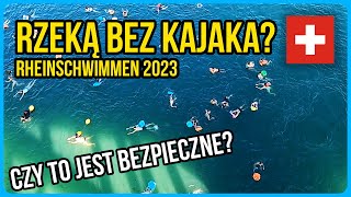 Co Szwajcarzy robią latem Spływ rzeką bez kajaka Szwajcaria  Rheinschwimmen Basel [upl. by Fanechka]