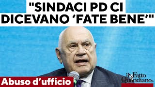 Abolizione abuso d’ufficio Nordio “Sottobanco molti sindaci Pd sono venuti a dirci fate bene” [upl. by Philis]