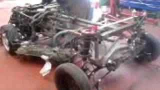 Subaru Impreza WRX powered Street Quad ATV UK Wigan Martyn Jones Part 1 [upl. by Nalod]