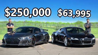 2023 Audi R8 GT vs The Cheapest Audi R8 You Can Buy [upl. by Alysa]