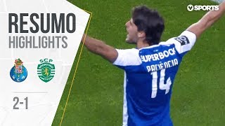 Highlights  Resumo FC Porto 21 Sporting Liga 1718 25 [upl. by Cumine]