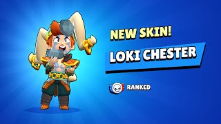 NEW LOKI CHESTER SKIN UNLOCKED IN BRAWL STARS BROKEN [upl. by Nimzay]