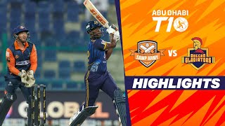 Deccan Gladiators vs Samp Army  Abu Dhabi T10  Match 24  Highlights  JioCinema amp Sports18 [upl. by Odraccir926]