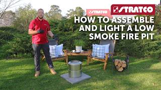 Stratco  How To Assemble and Light a Low Smoke Fire Pit [upl. by Forster]