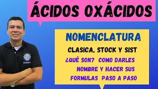 NOMENCLATURA DE ÁCIDOS OXACIDOS [upl. by Pik]