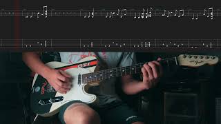 Tommys Party  Peach Pit  Full Guitar Playthrough WITH TABS [upl. by Adgam]