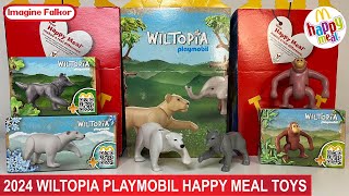 MayJune 2024 McDonalds Happy Meal Toys  Playmobil Wiltopia  ASMR Unboxing Review [upl. by Annawahs61]