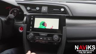 2017 Honda Civic Si HondaLink NAViKS Video In Motion Bypass [upl. by Eelasor546]