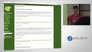 Symbolic Computing with SymPy SciPy2013 Tutorial Part 1 of 6 [upl. by Nihi]