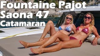 Fountaine Pajot Saona 47 Catamaran  Boat Tour [upl. by Annanhoj74]