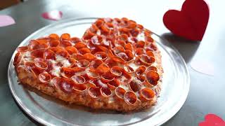 HeartShaped Pizza is back at Mountain Mikes  all February long [upl. by Yarak10]