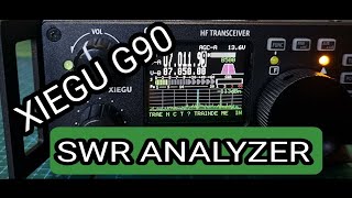 XIEGU G90  SWR GRAPHANALYZER [upl. by Guss]