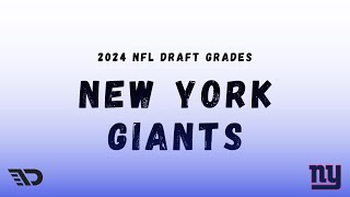 2024 NFL Draft New York Giants Draft Grade [upl. by Acessej957]