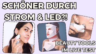 ICH teste VIRALE BEAUTY PRODUKTE😱 MIKROSTROM amp LED MASKE🥵 Anti Aging fürs GesichtBlack Friday 2023 [upl. by Aehsal]