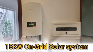 15KW OnGrid Solar system installation in DHA phase6 Lahore solis solar solarpanel viralvideo [upl. by Gleda]