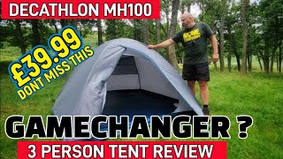 Best budget tent for biker amp trekking Quechua Mh100 2person tent review Decathlon camping tent [upl. by Islek947]