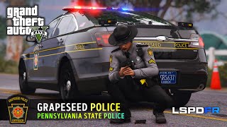 GTA 5 LSPDFR  Grapeseed Police Pennsylvania State Police  PSP No Commentary 100 [upl. by Bonar932]