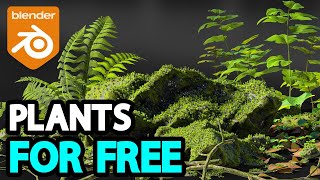 Free Plants for Blender Users  Geo Plant Library [upl. by Schuler729]