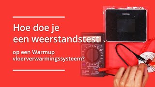 Weerstandstest op een Warmup vloerverwarmingssysteem met multimeter [upl. by Brent]