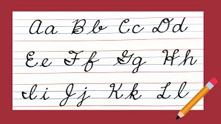 New American Cursive writing A to Z Small letters amp Capital letters Cursive handwriting EASY [upl. by Heppman819]