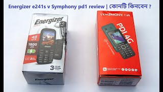 Energizer e241s v Symphony pd1 unboxing review  কোনটি কিনবেন [upl. by Felise]