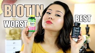 BEST AND WORST BIOTIN SUPPLEMENTS  BENEFITS AND SIDE AFFECTS  Sports Research vs Spring Valley [upl. by Atsugua]