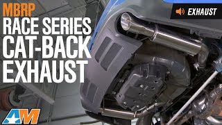 20112014 Mustang GT MBRP Race Series CatBack Exhaust  Stainless Steel Sound Clip amp Install [upl. by Laefar]