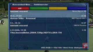 Dreambox DM8000 PVR demo [upl. by Lesser]