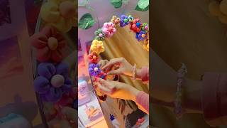 Lets Decor Boring Mirror With Super Duper Clay 💮🌻  Viral Super Clay art craft diy [upl. by Oyek]