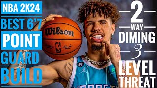 NBA 2K24 Livestream Solo in the Rec with my 2Way Diming 3Level Threat Lamelo Ball Build [upl. by Yalahs]