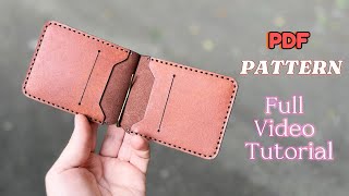 Making Money Clip Wallet  PDF Pattern [upl. by Erlin]