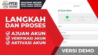 CARA DAFTAR PPDB ONLINE SMASMK NEGERI PROVINSI JAWA TENGAH TAHUN AJARAN 20232024  VERSI DEMO 01 [upl. by Beebe]