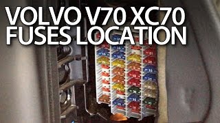 Volvo V70 XC70 fuses and relays location [upl. by Nnyloj297]