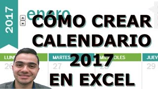 Cómo crear calendario en Excel [upl. by Ennairod293]