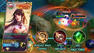 SOLO RANK UP WITH ODETTE  ODETTE GAMEPLAY  ODETTE BEST BUILD 2024  MLBB [upl. by Salli]