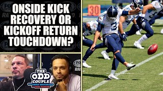 DEBATE Kickoff Return Touchdown vs Onside Kick Recovery  THE ODD COUPLE [upl. by Anam]