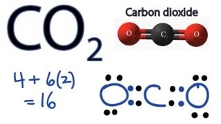 CO2 Lewis Structure  How to Draw the Dot Structure for Carbon Dioxide [upl. by Hanikas]