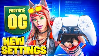 NEW Best OG Fortnite Season Controller SETTINGS  Sensitivity PS5XBOXPC [upl. by Tamqrah]