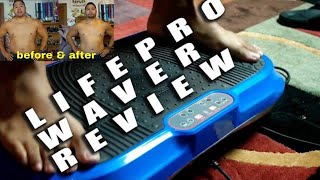 Lifepro Waver Vibration Plate Review  15 day challenge [upl. by Rech]