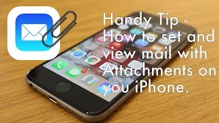 HOW TO  iPhone Mail show emails with attachments [upl. by Aicirtan377]