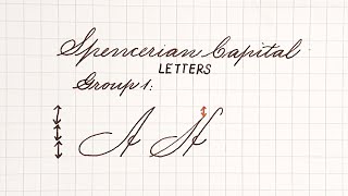 Spencerian Penmanship for beginners  Capital Letters  How to write in Spencerian script  Part 3 [upl. by Ellered]