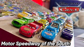 Mattel Disney Cars 2008 Motor Speedway Of The South Set Review — Exclusive Apple Racer  1 of 1000 [upl. by Ricardama]