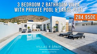 3 Bedroom 2 Bathroom villa Pool  Property in Spain  V4S2088 villas 4 spain Fortuna Property Spain [upl. by Aehs640]