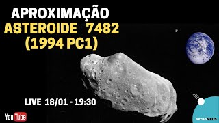 Aproximação asteroide 7482 1994 PC1 [upl. by Anialam982]