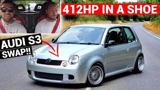 🐒 412HP VW LUPO SLEEPER WITH AUDI S3 TURBO SWAP  INSANE [upl. by Schnorr418]