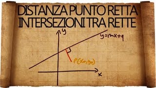 Distanza Punto Retta e Intersezione tra Rette [upl. by Wilonah]