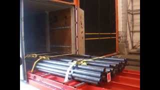 How to Load Pipe in a 53 Container  Innovative Transport Solutions [upl. by Alehtse]