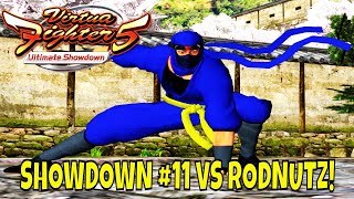 VF5US SHOWDOWN 11 VS RODNUTZ Lau Chan VS Kage Gameplay [upl. by Airemahs]