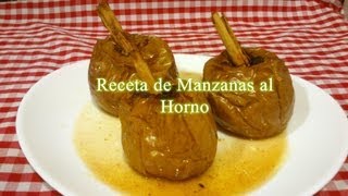 Cómo hacer Manzanas al Horno receta fácil [upl. by Ssac]